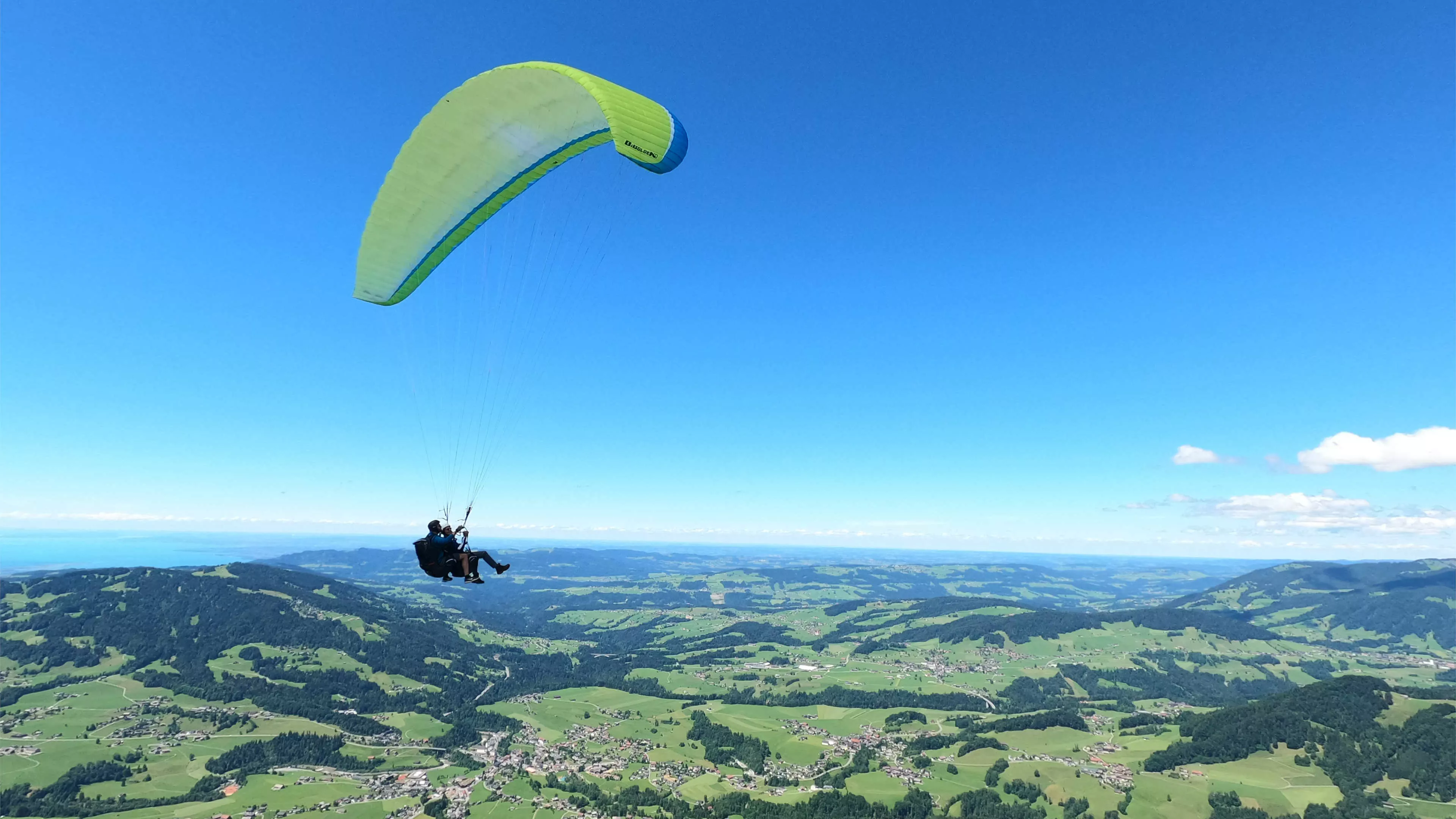 Gleitschirm Tandemflug im Bregenzerwald