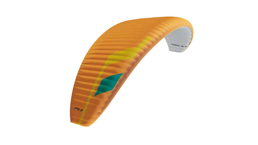 Der Gleitschirm Hook 6 P in der Farbe amber
