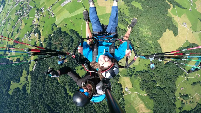 Gleitschirm Tandemflug im Bregenzerwald