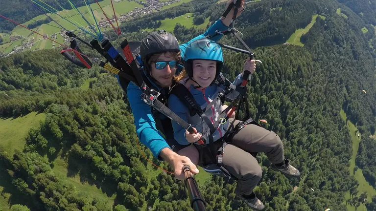 Gleitschirm Tandemflug im Bregenzerwald