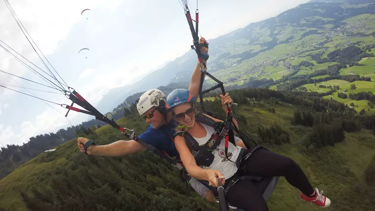 Gleitschirm Tandemflug im Bregenzerwald